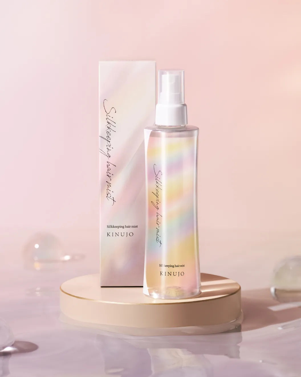 KINUJO シルキートリートメントブラッシュ シルクキーピングヘアミスト KINUJO Silkkeeping HairMist（ヘアミスト）｜素髪のうるおい続く