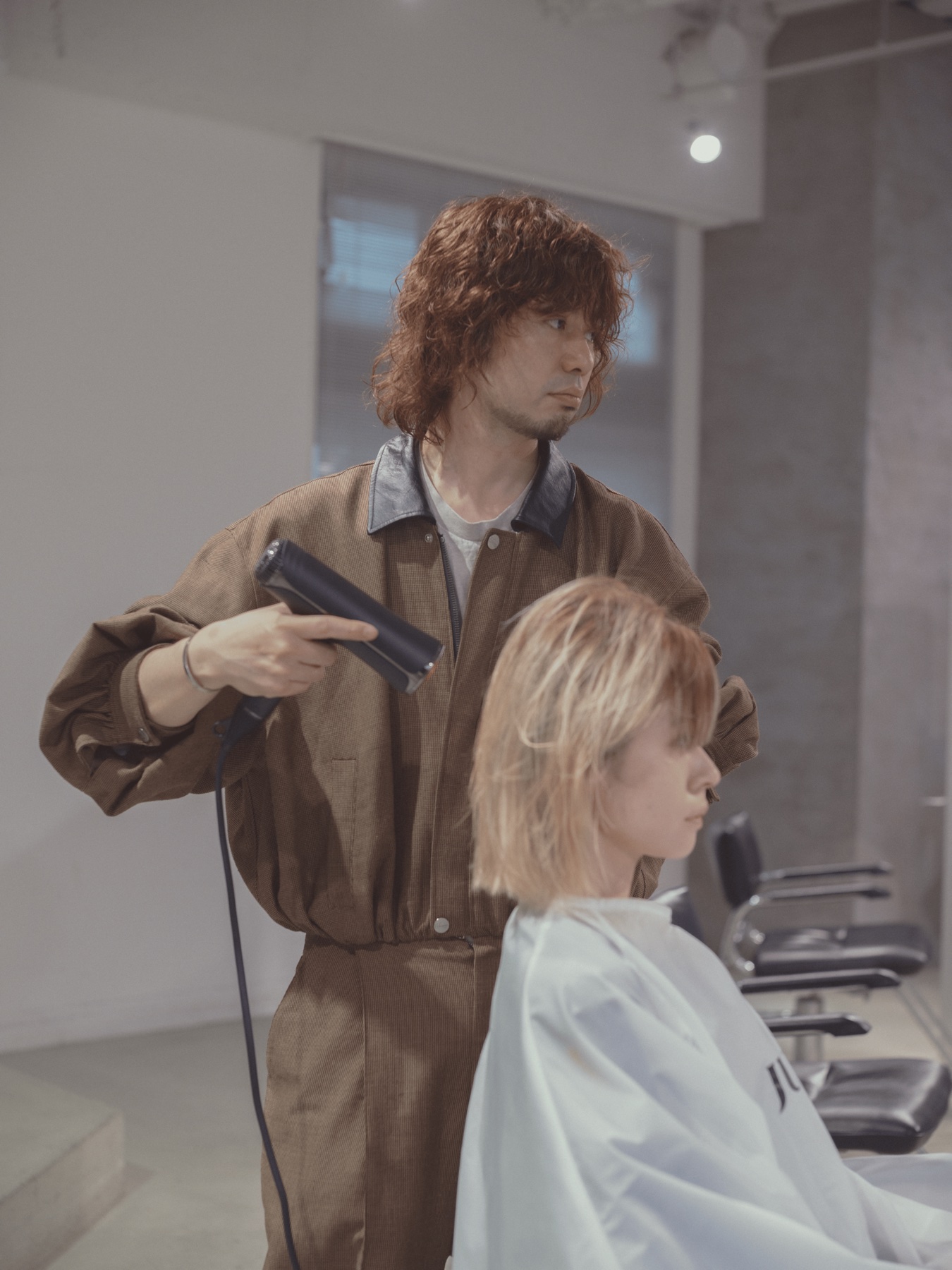 ショートヘアのモデル