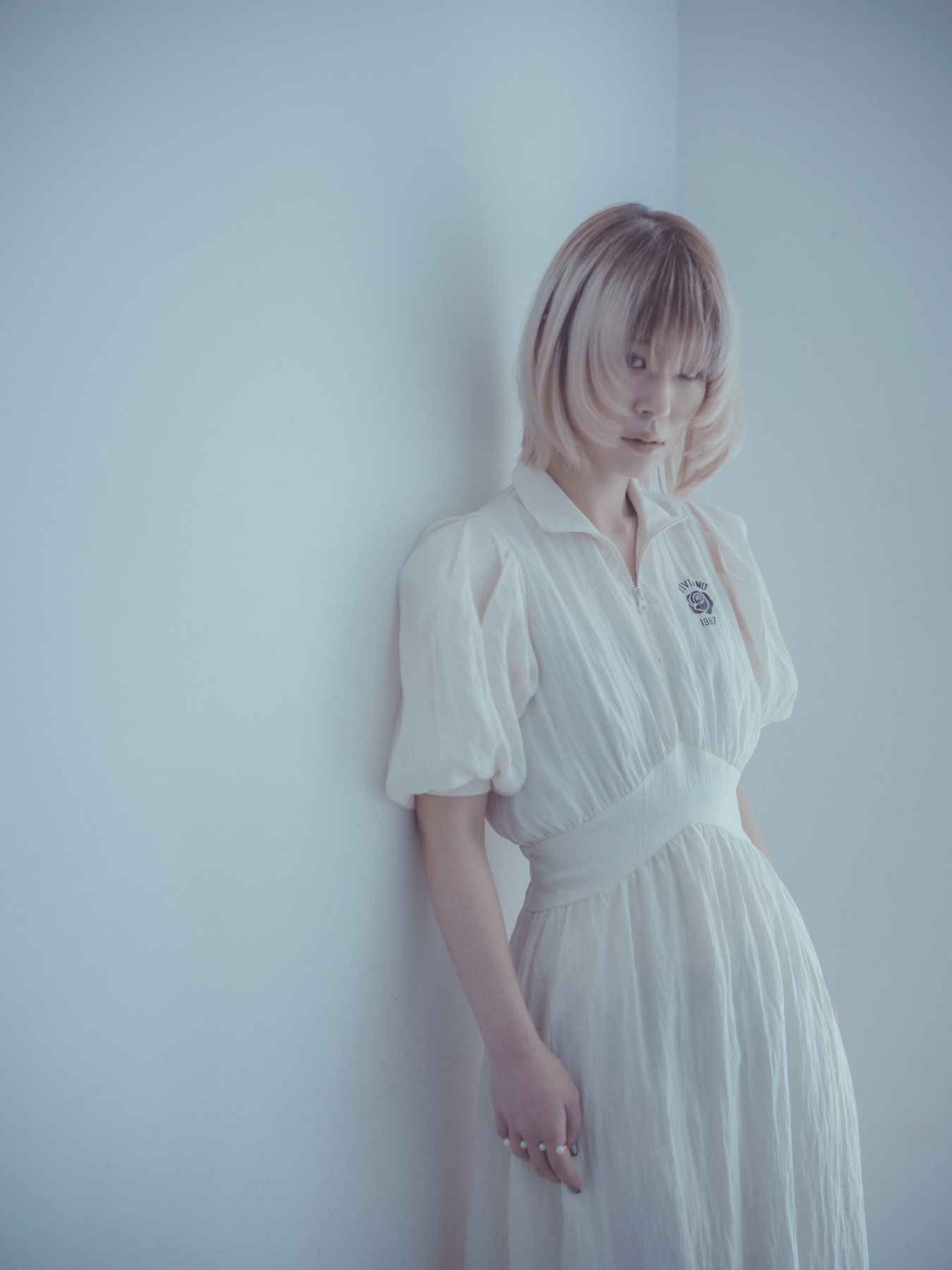 ロングヘアのモデル