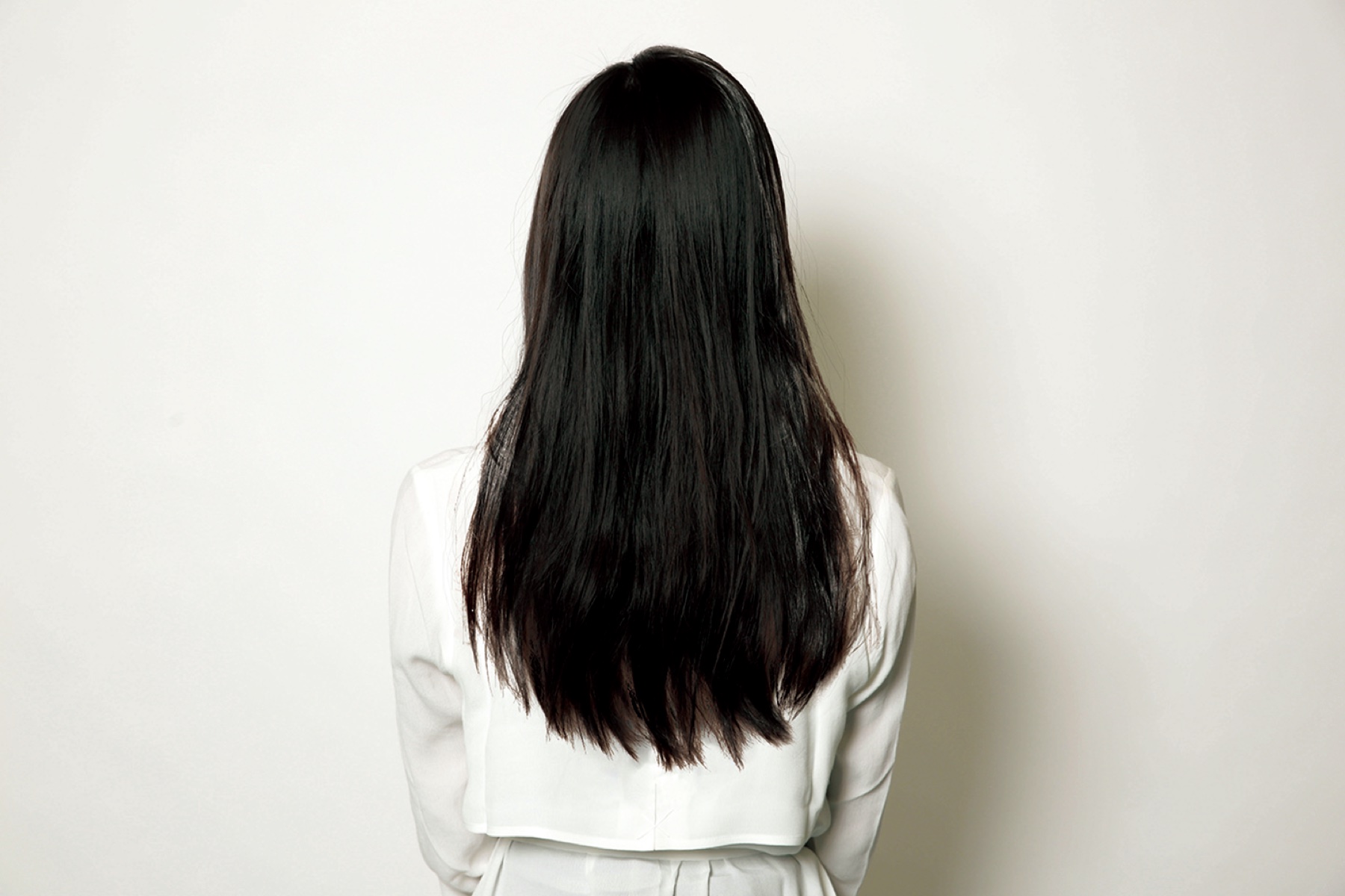 一般的なプレートで仕上げた髪のイメージ